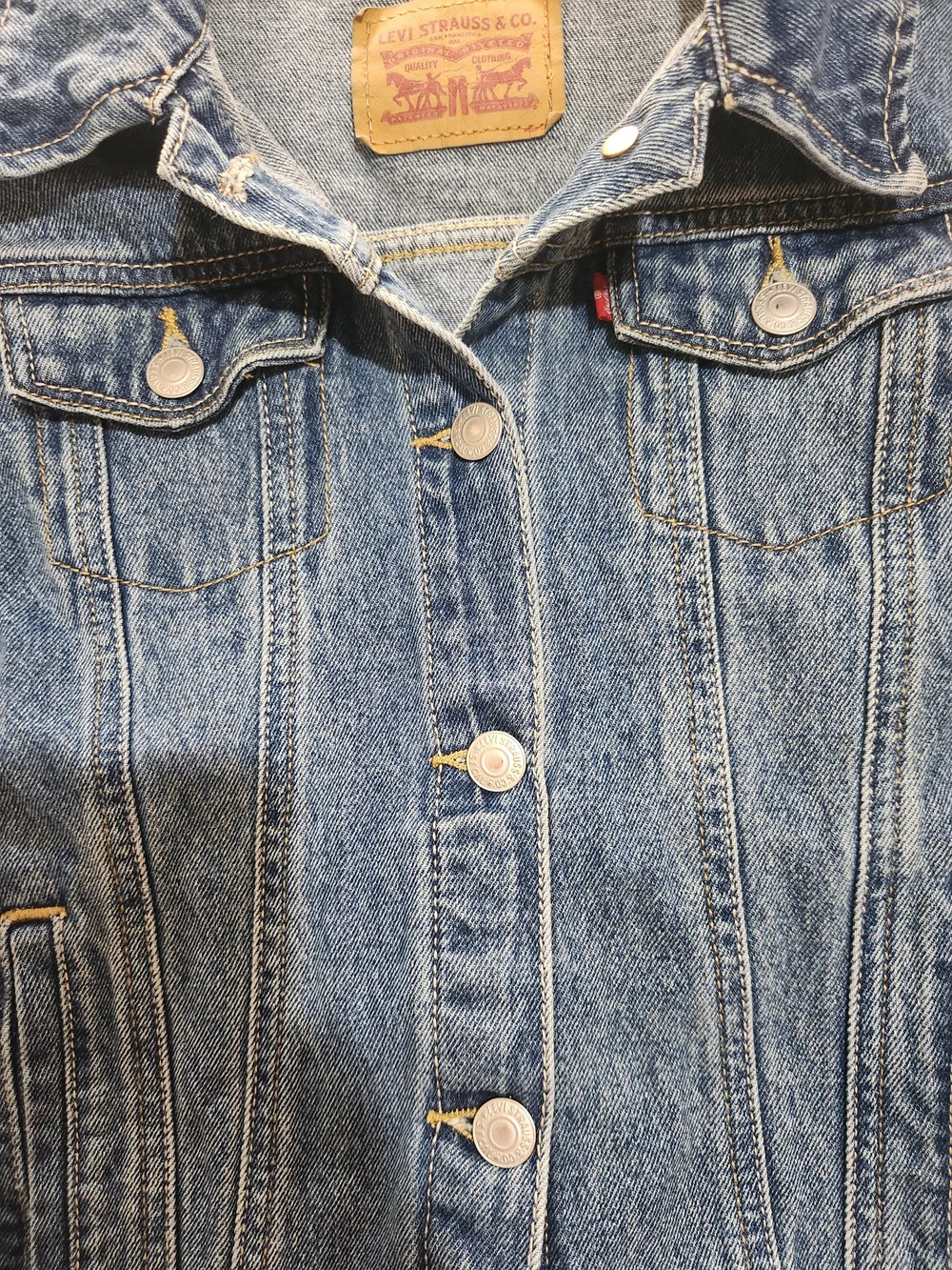 Levi's Kids Blue Denim Trucker Jacket